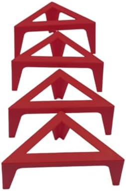 4PCS Plastic Canvas Stands for Fluid Acrylic Pouring Paints - Red