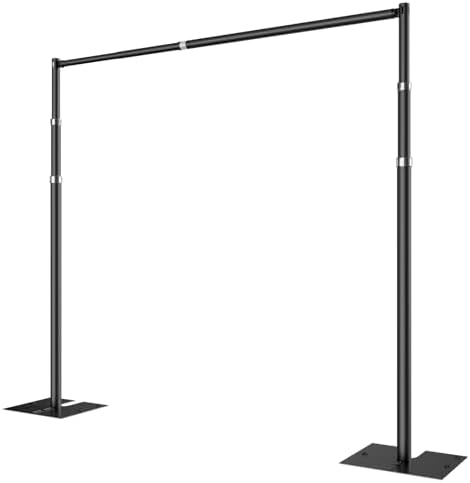 Sturdy Pipe and Drape Backdrop Stand Kit - 10x10ft Black