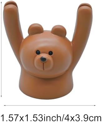 7Pcs Cute Raising Hand Animal Memo Holder Resin Clips