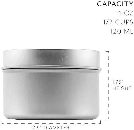 Cornucopia Brands 4-Ounce Candle Tins 24-Pack