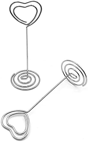 Silver Wedding Table Numbers Holder 20 Pack
