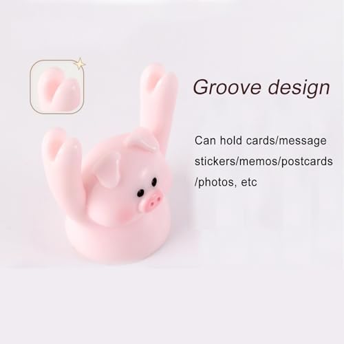 7Pcs Cute Raising Hand Animal Memo Holder Resin Clips