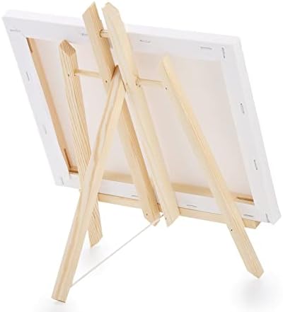 Tosnail 6 Pack 8x10 Inch Canvas and Easel Set