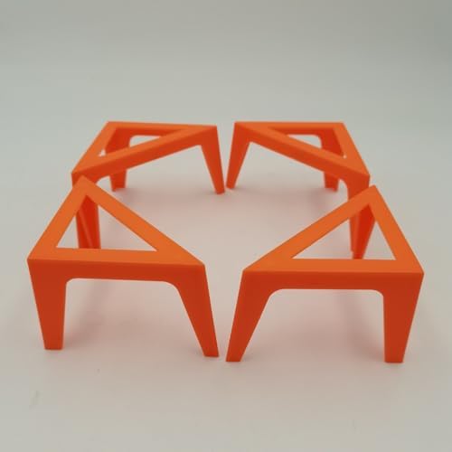 4PCS Plastic Canvas Stands for Fluid Acrylic Pouring Paints - Red