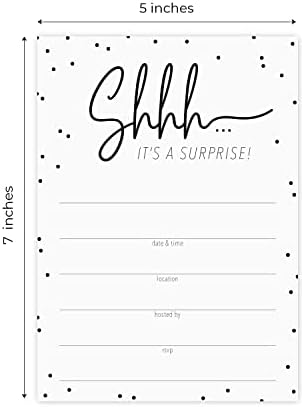 Canopy Street Surprise Party Fill In Invites 5x7