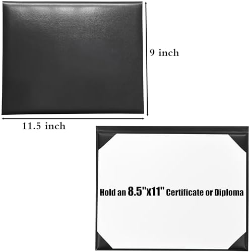 MyGradDay Smooth Diploma Holder 8 12 x 11 Black