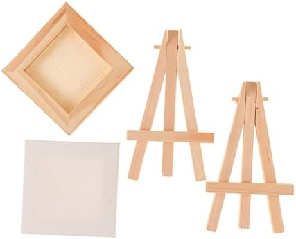 Hello Artist Party Pack Mini Canvas with Easel 4 Pieces