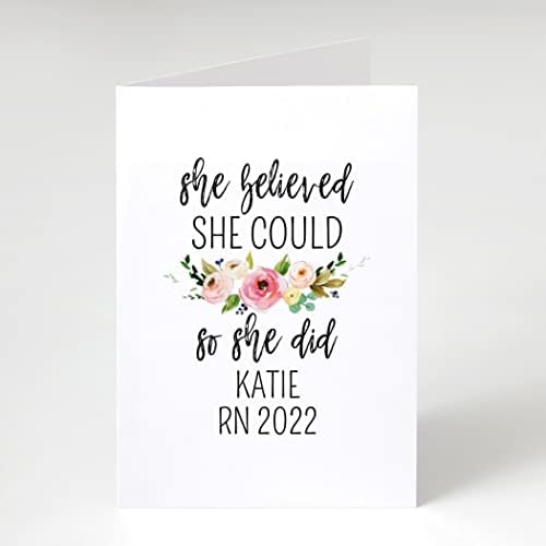 She Believed She Could So She Did Greeting Card