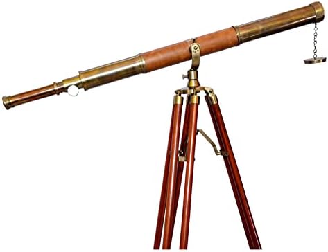 US Navy Griffith Antique Tripod Telescope Single Barrel