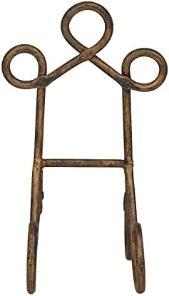 Deco 79 Metal Display Easel Scroll Tabletop Easel Brown