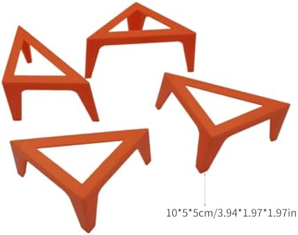 4PCS Plastic Canvas Stands for Fluid Acrylic Pouring Paints - Red