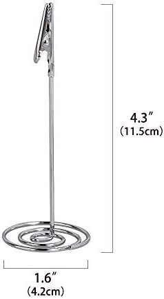 Artliving 12pcs Place Card Holder with Silver Base