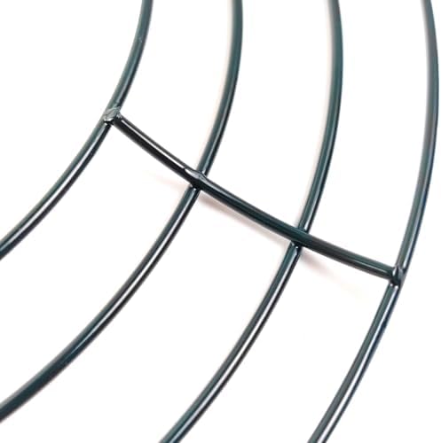 TIHOOD 10PCS 10 Inch Metal Wreath Frame Green