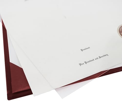 Graduation Mall 85x11 Smooth Padded Diploma Cover 6 Packs