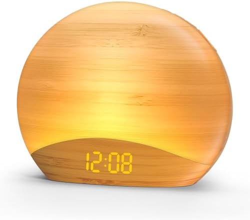 REACHER Sunrise Alarm Clock with Bluetooth and FM Radio