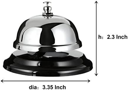 QTLCOHD 12 Pack Call Bell 335 Inch Diameter Metal Anti-Rust
