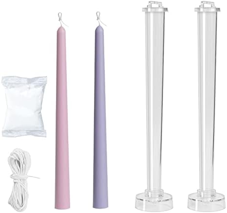 2-Pack Classic Tall Taper Candle Mold for Candle Making
