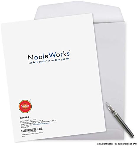 NobleWorks 1 Large Happy Birthday Card Funny Cartoon Greeting Card