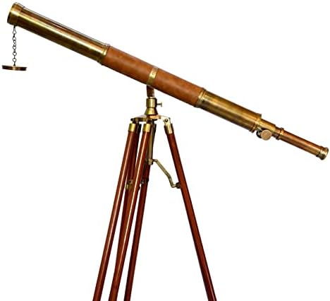 US Navy Griffith Antique Tripod Telescope Single Barrel