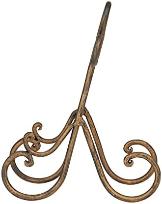 Deco 79 Metal Display Easel Scroll Tabletop Easel Brown
