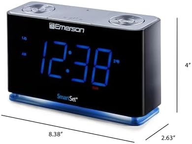Emerson CKS1507 Smartset Radio Alarm Clock Black