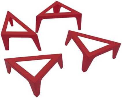 4PCS Plastic Canvas Stands for Fluid Acrylic Pouring Paints - Red