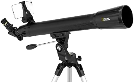 National Geographic 70mm Refractor Telescope with Astronomy App and Adjustable Tripod