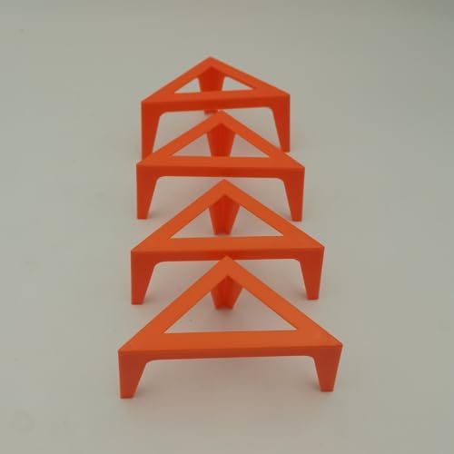 4PCS Plastic Canvas Stands for Fluid Acrylic Pouring Paints - Red