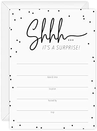Canopy Street Surprise Party Fill In Invites 5x7