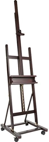 Soho Urban Artist Adjustable H-Frame Studio Easel with Rolling Caster