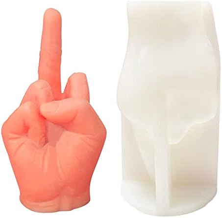 3D Hand Shaped Silicone Candle Mold for DIY Crafts