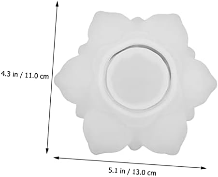 2pcs Lotus Shape Silicone Candle Making Molds for DIY Crafts