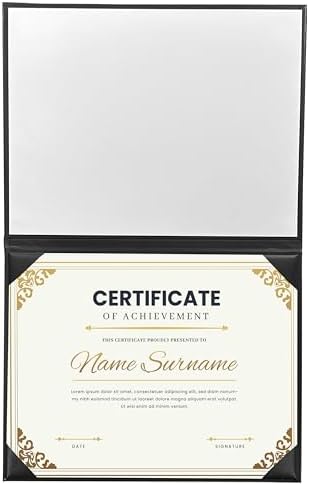 MyGradDay Smooth Diploma Holder 8 12 x 11 Black