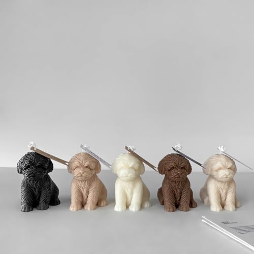 Cute Teddy Dog Candle Mold for DIY Crafts