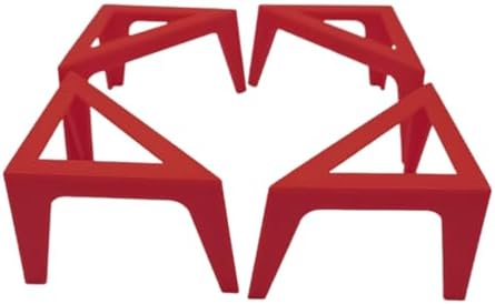 4PCS Plastic Canvas Stands for Fluid Acrylic Pouring Paints - Red