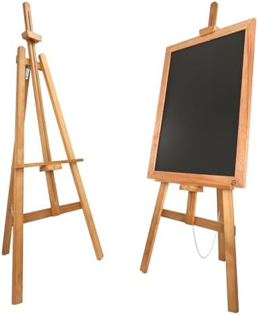 Vaste Large Adjustable Wooden Easel for Art and Sketch