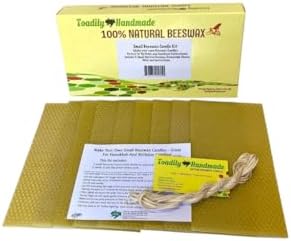 Toadily Handmade Beeswax Candle Kit - Natural