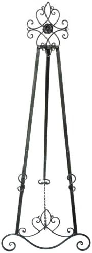 Designstyles Decorative Metal Easel Stand 61 Tall Pewter Finish