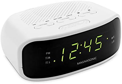 Magnasonic Digital AM FM Clock Radio with Dual Alarm and Sleep Function