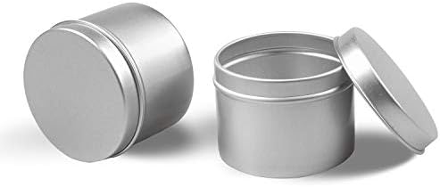 DINGPAI 18 Piece Candle Tin 4 Oz Container Set