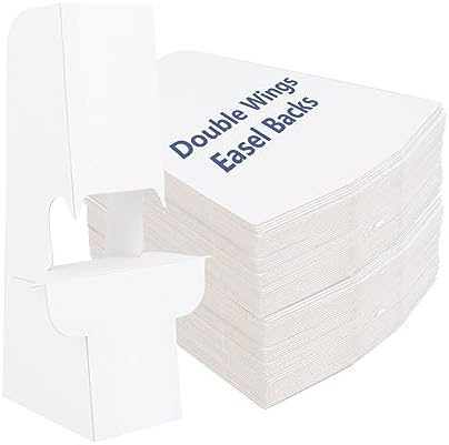 SHUESS 100 Pack 7 Inch Self Adhesive Cardboard Easel Backs