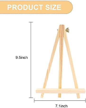 12 Pack Wood Easel Set for Artists and Students