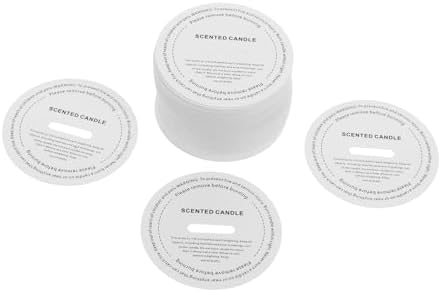 VILLFUL 100pcs Candle Dust Protectors White Paper Lids for DIY