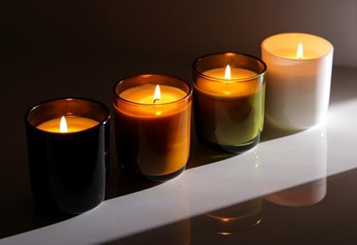 Aroparc 10oz White Candle Jars with Metal Lids - 12 Pack