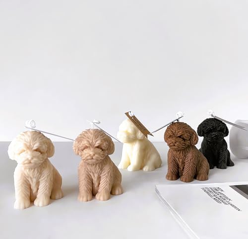 Cute Teddy Dog Candle Mold for DIY Crafts