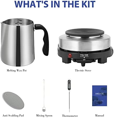SAEUYVB Candle Making Kit with Hot Plate