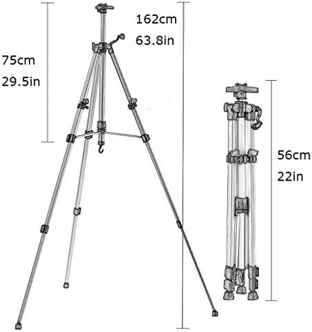 Adjustable Aluminum Alloy Retractable Easel for Art and Display