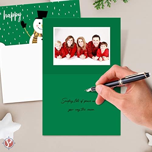 2026 Christmas Cards 50 Sets 25 Red 25 Green 5x7