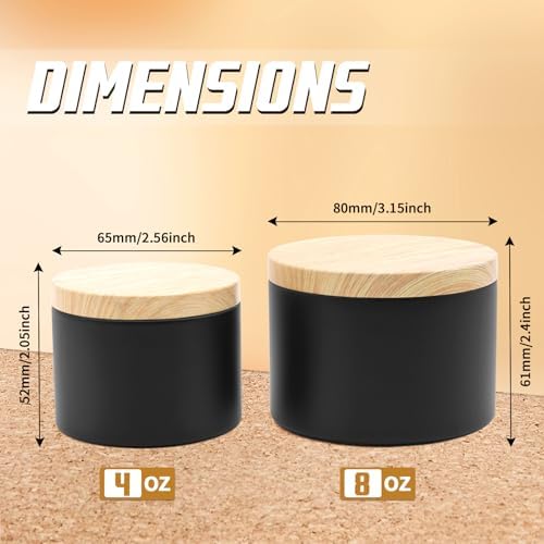 48-Pack Candle Jars with Metal Lids for Candle Making
