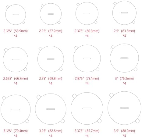 CandMak Candle Dust Covers 48pcs White Matte with Pull Tab
